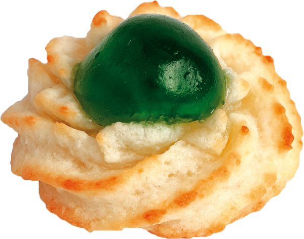 Gebäck | Petit Fleur Ciliegia Verde